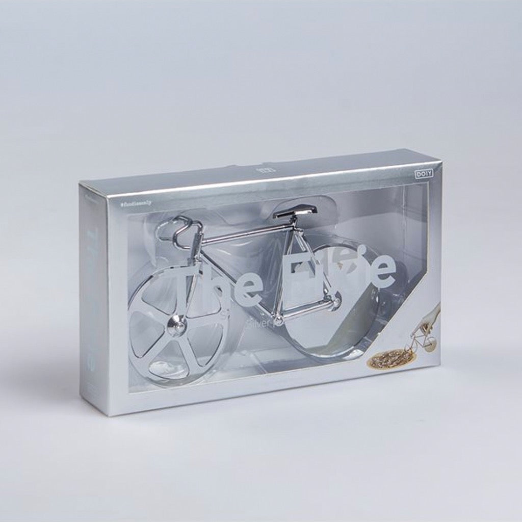 Fixie Pizza Cutter Silver Packaging