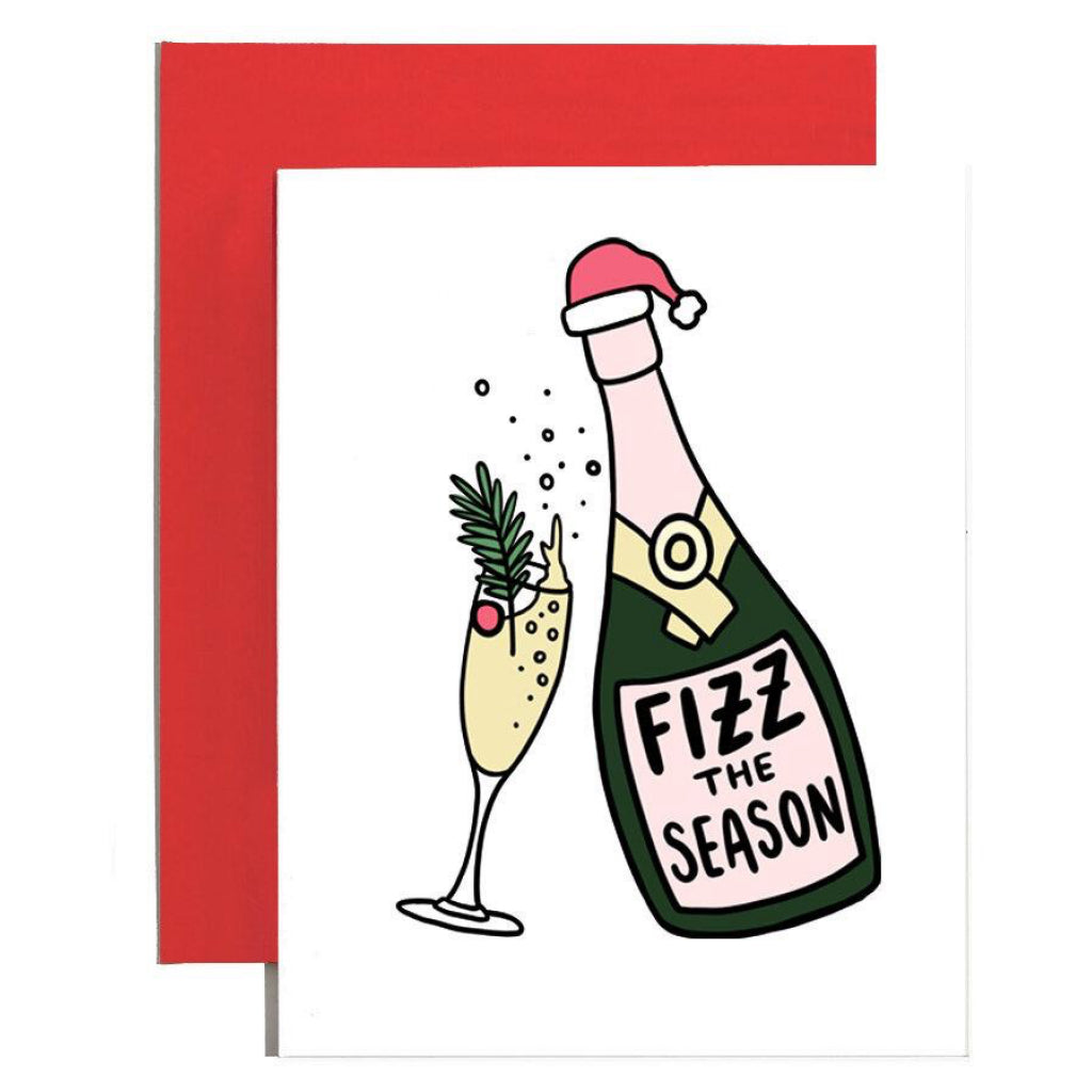 Fizz The Season Champagne Card