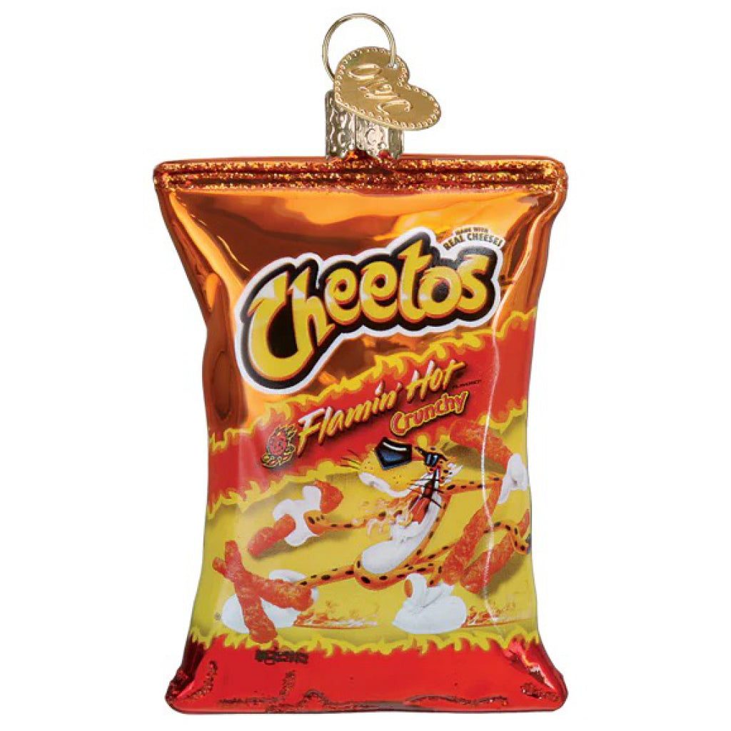 Flamin' Hot Cheetos Ornament.