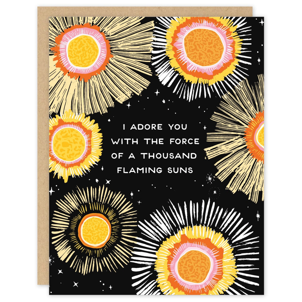 Flaming Suns Card | Party of One – Outer Layer