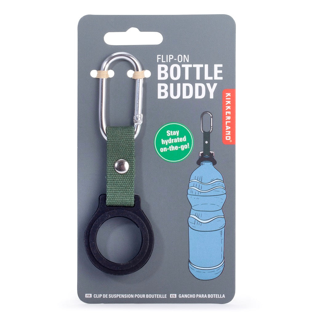Flip-on Bottle Buddy packaging.