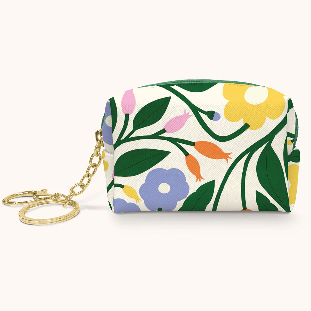 Floral Bliss Key Chain Pouch.