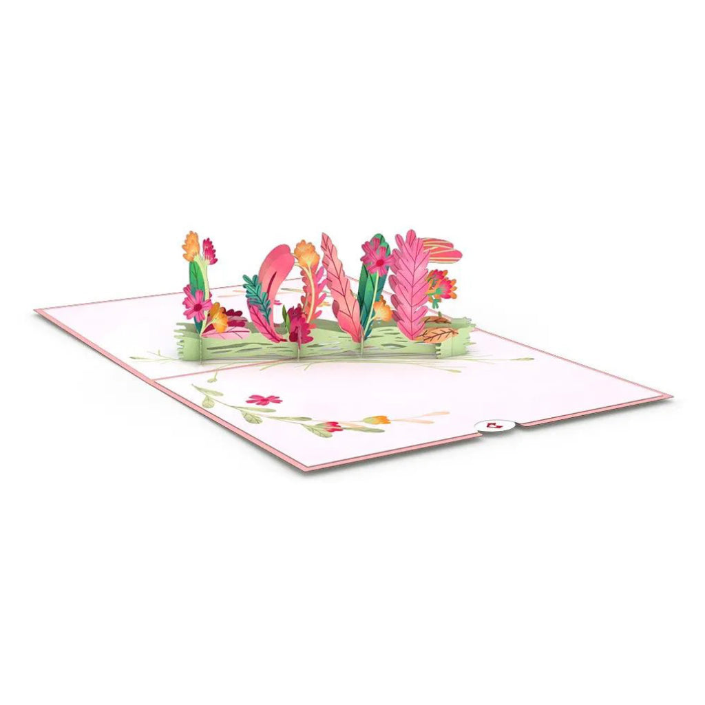 Floral Love 3D Pop Up Card