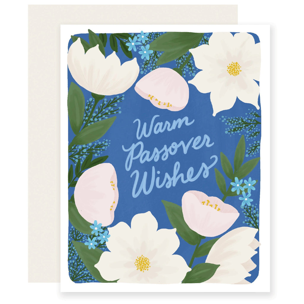 Floral Passover Card.