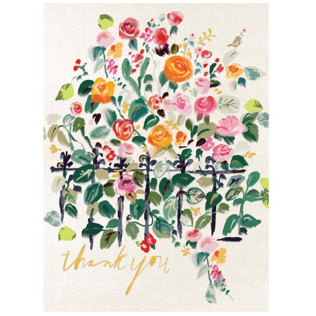Flowerbox Thank You Card.