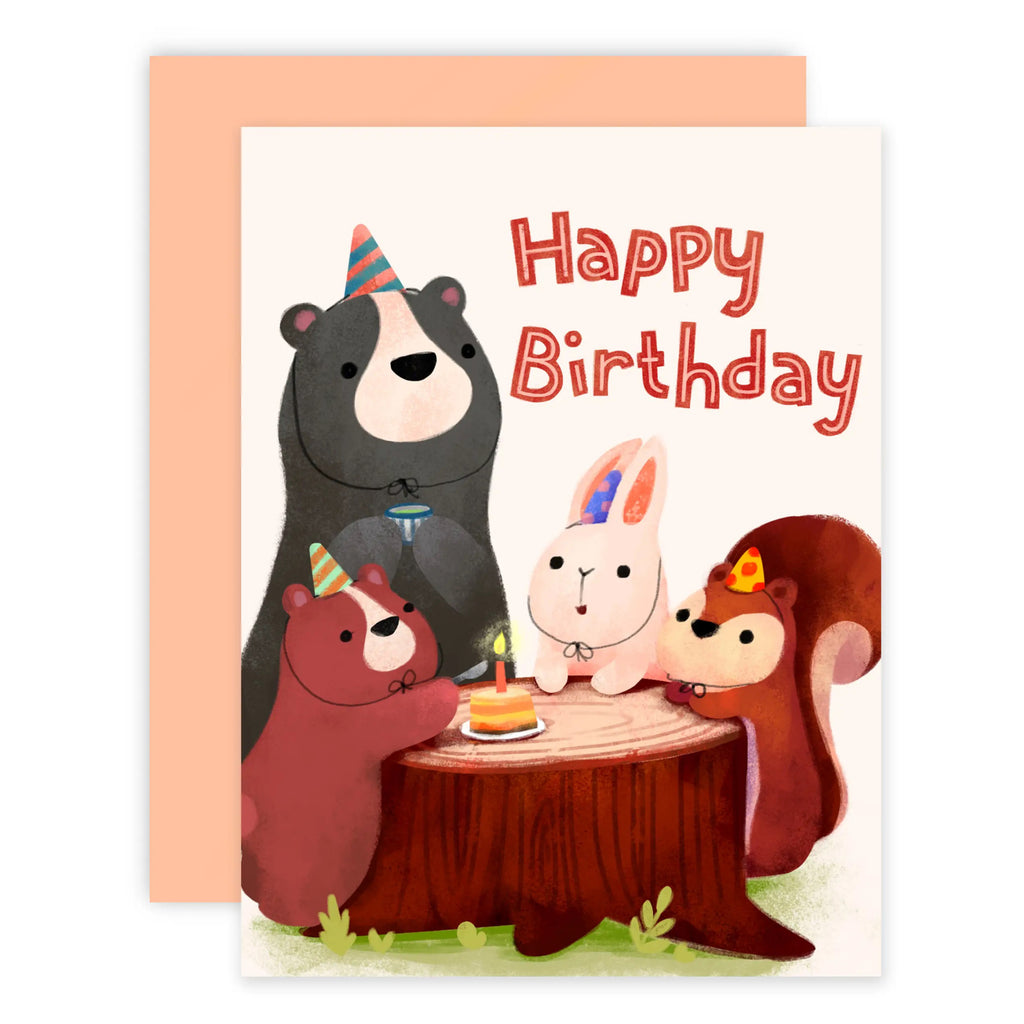 Forest Animals Birthday Card