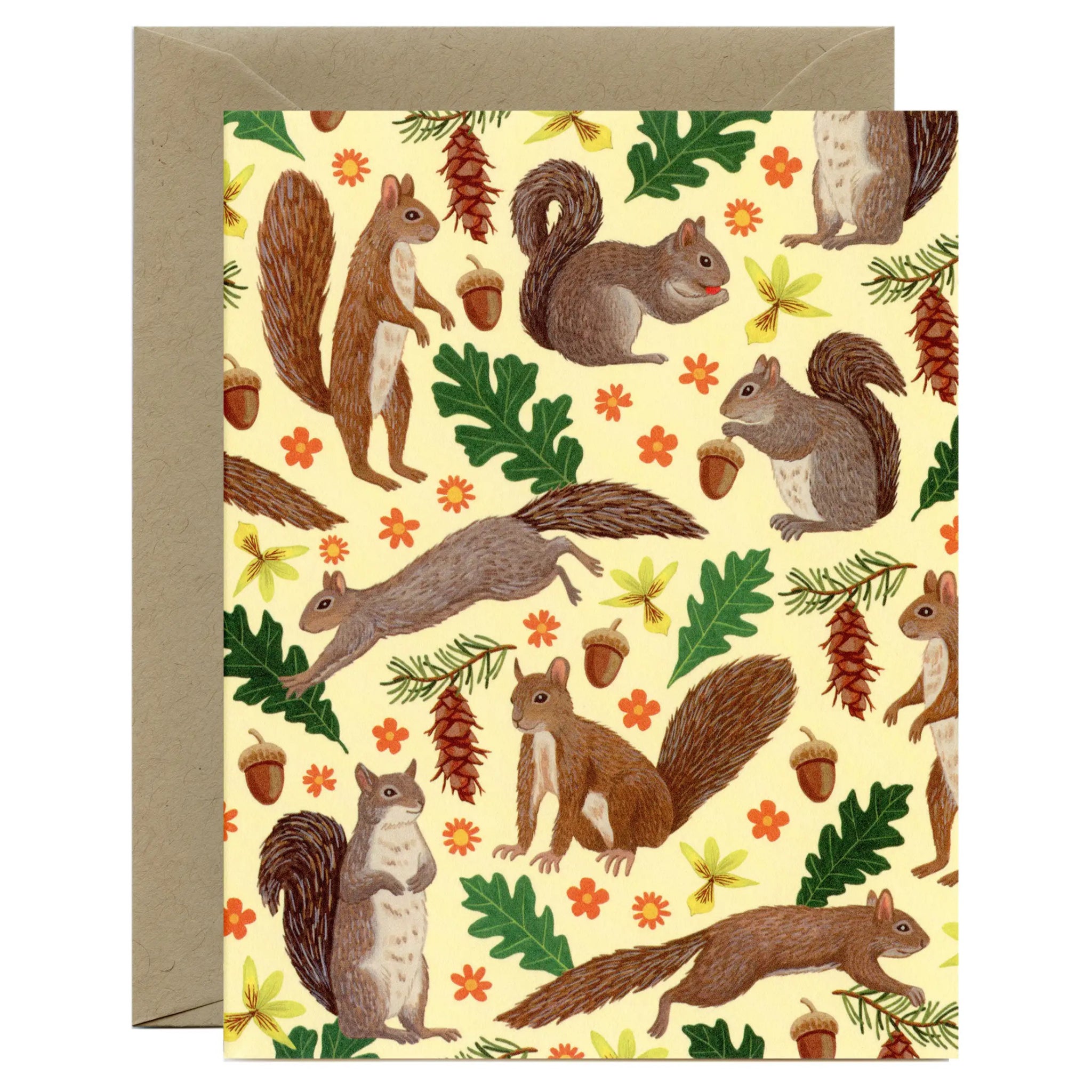 Forest Squirrels Card | Yeppie Paper – Outer Layer