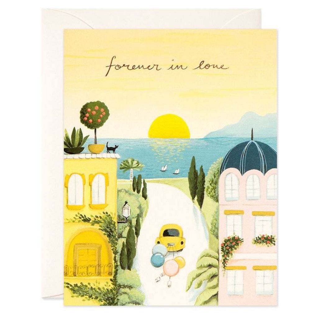 Forever In Love Wedding Card.