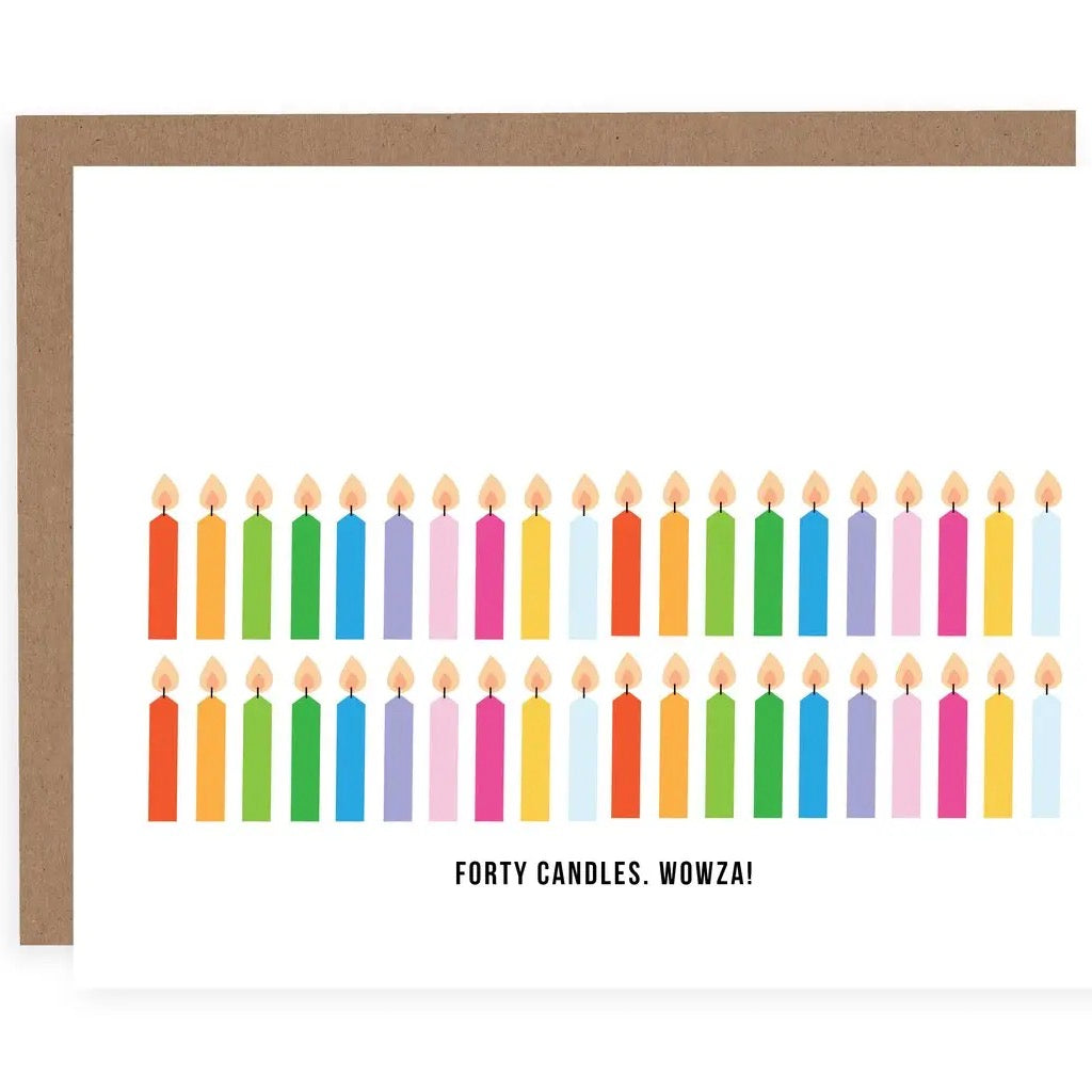 Forty Candles Wowza Card.