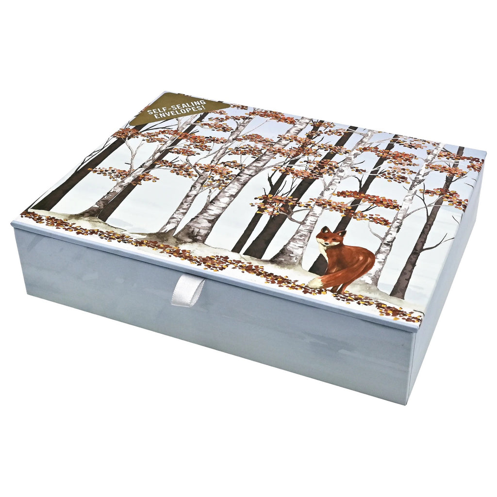 Fox & Birches Boxed Holiday Cards closed box.