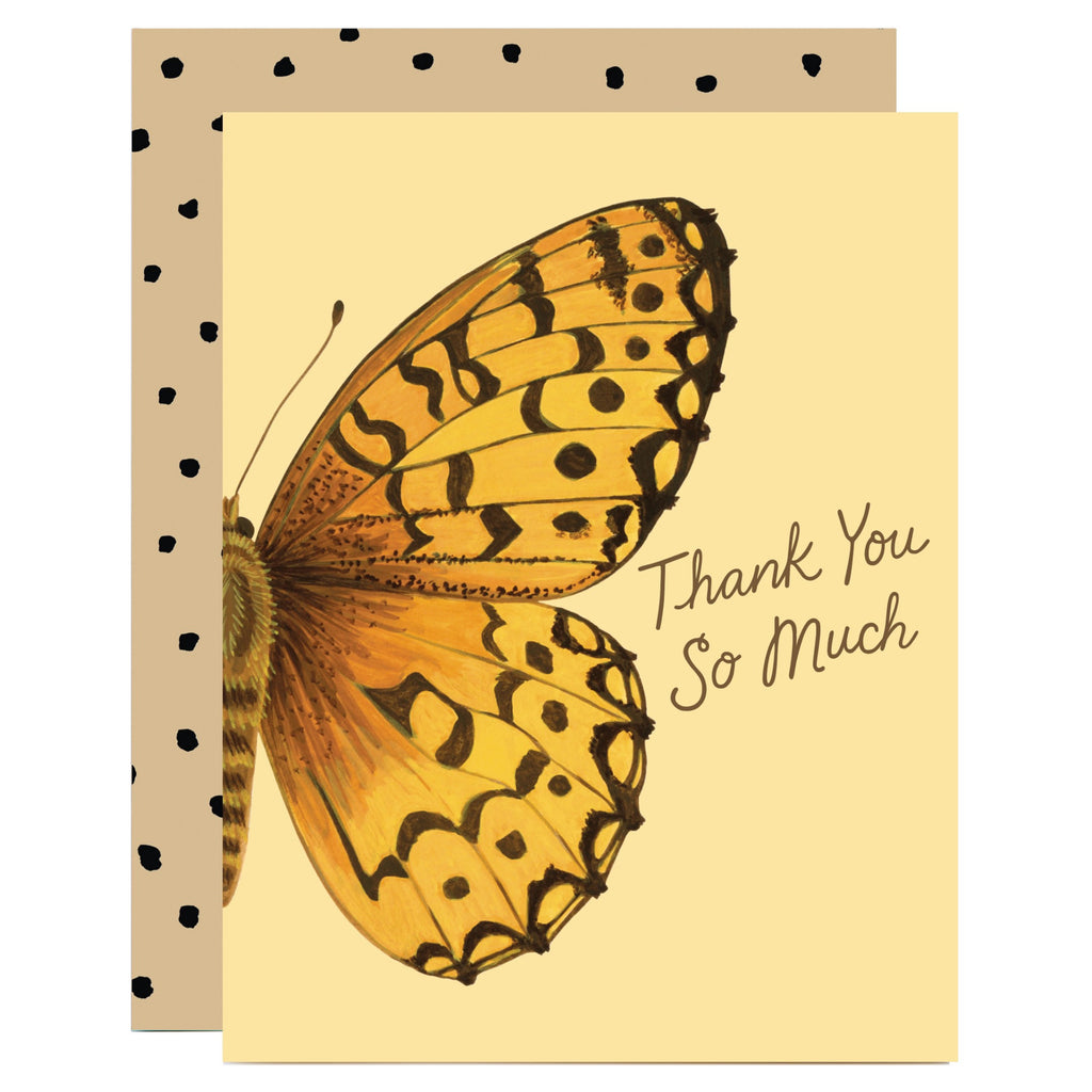 Fritillary Butterfly Thank You Card