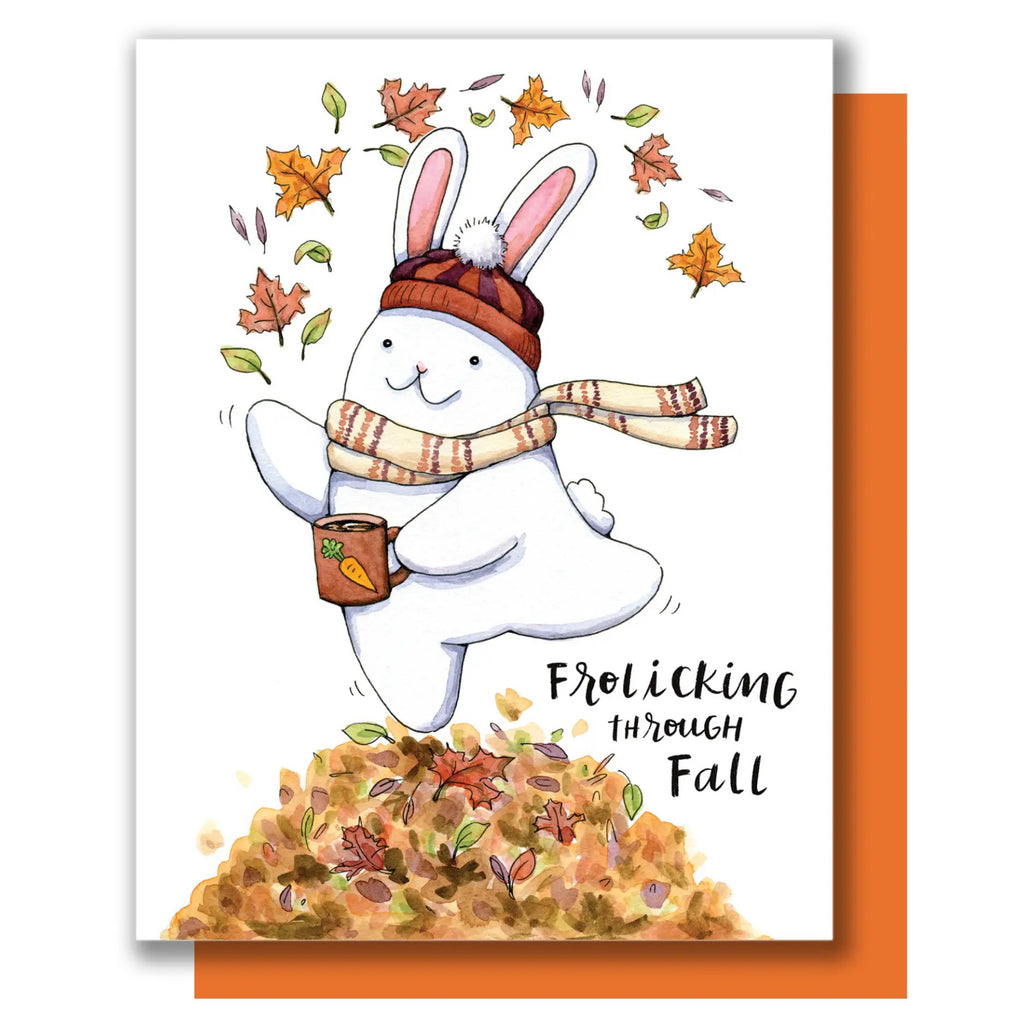 Frolicking Through Fall Bunny Card