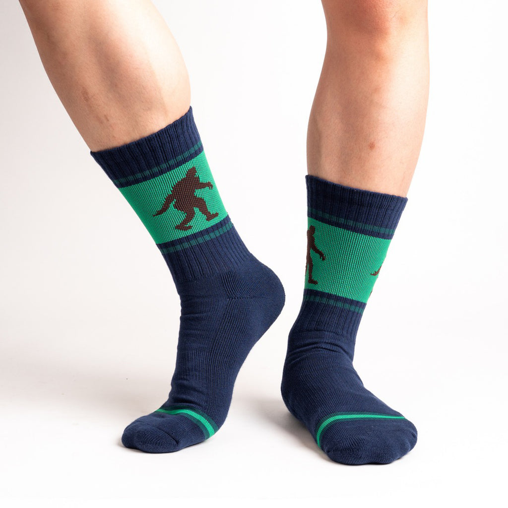 Front of Bigfoot Athletic Ribbed Crew Socks.