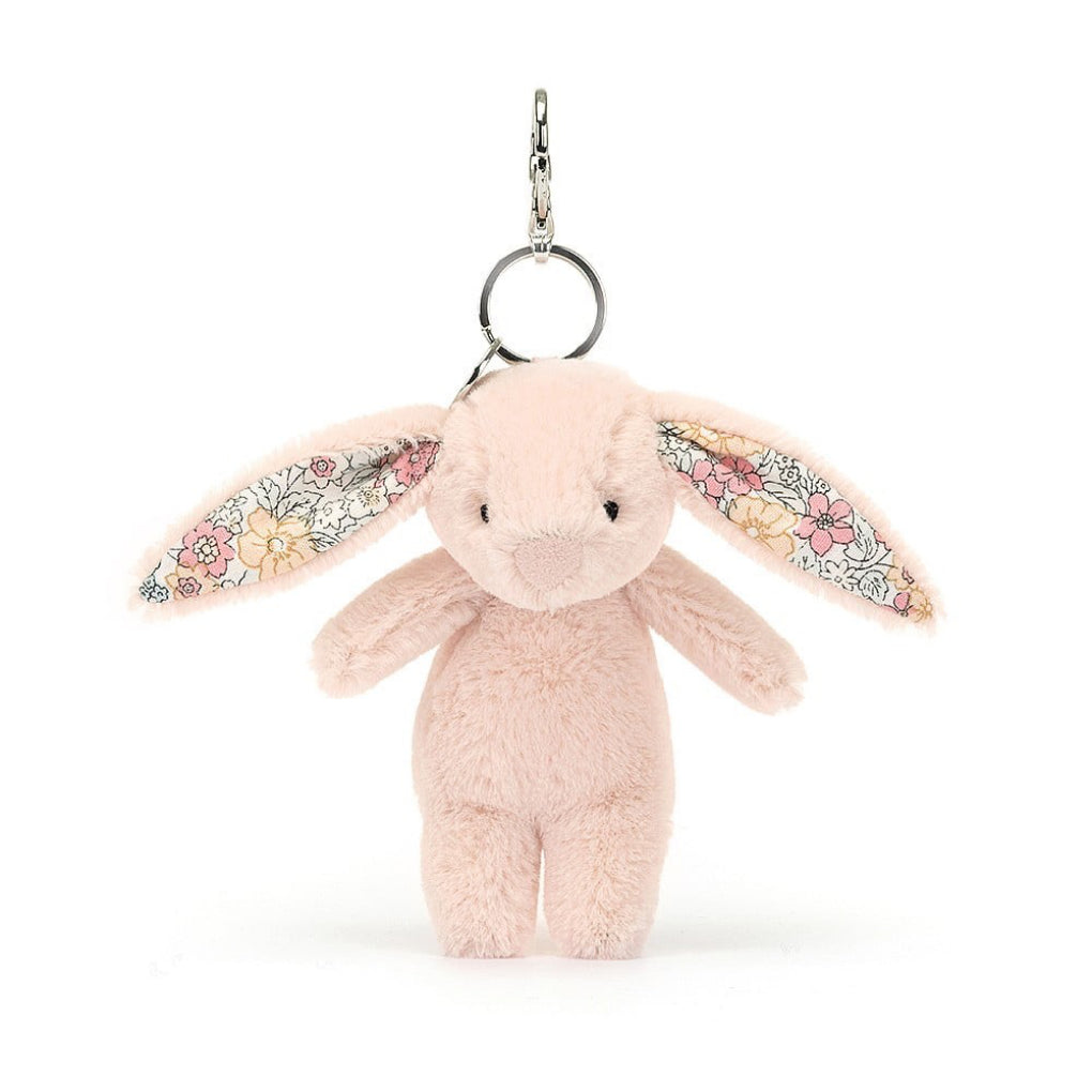 Front of Blossom Blush Bunny Bag Charm.