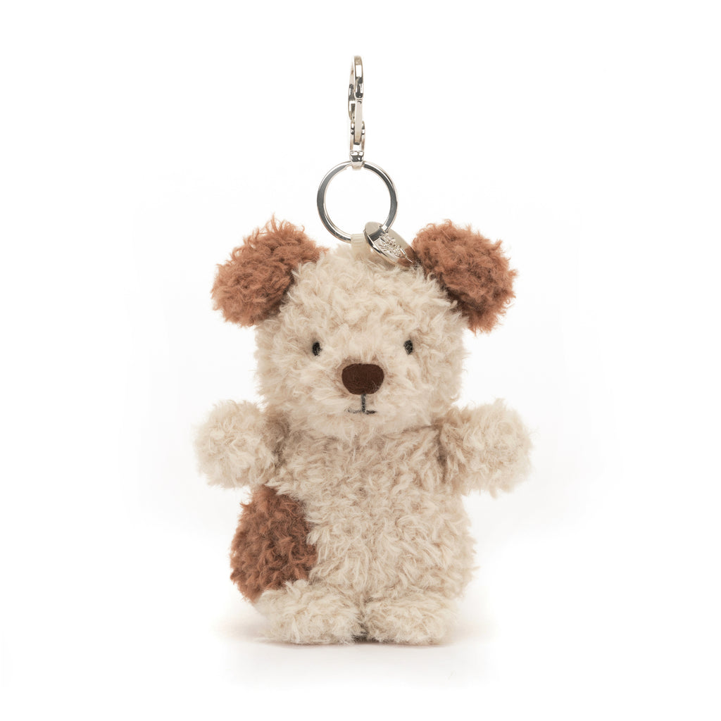 Front of Little Pup Bag Charm.