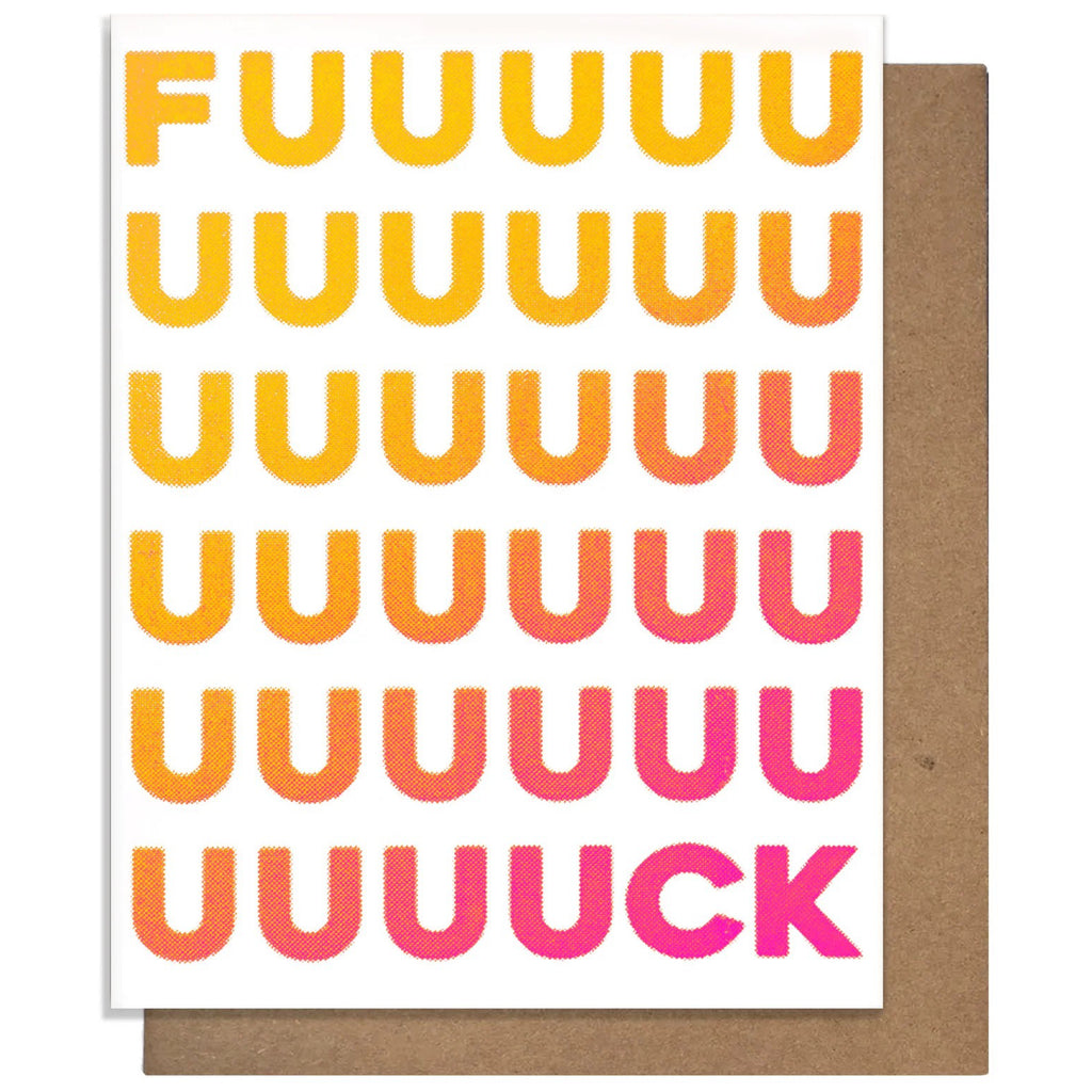 Fuck Colourful Card.