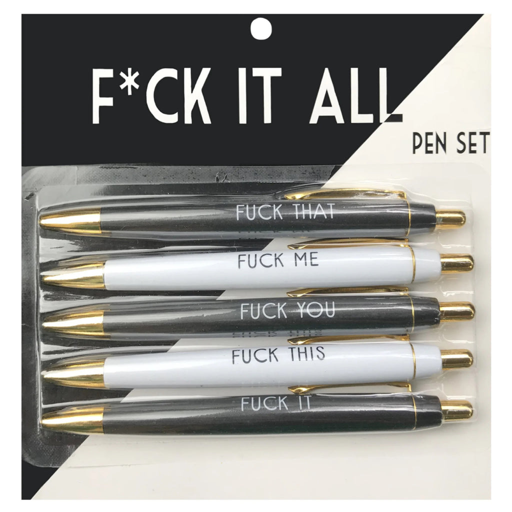 Fuck It All Pen Set of 5.