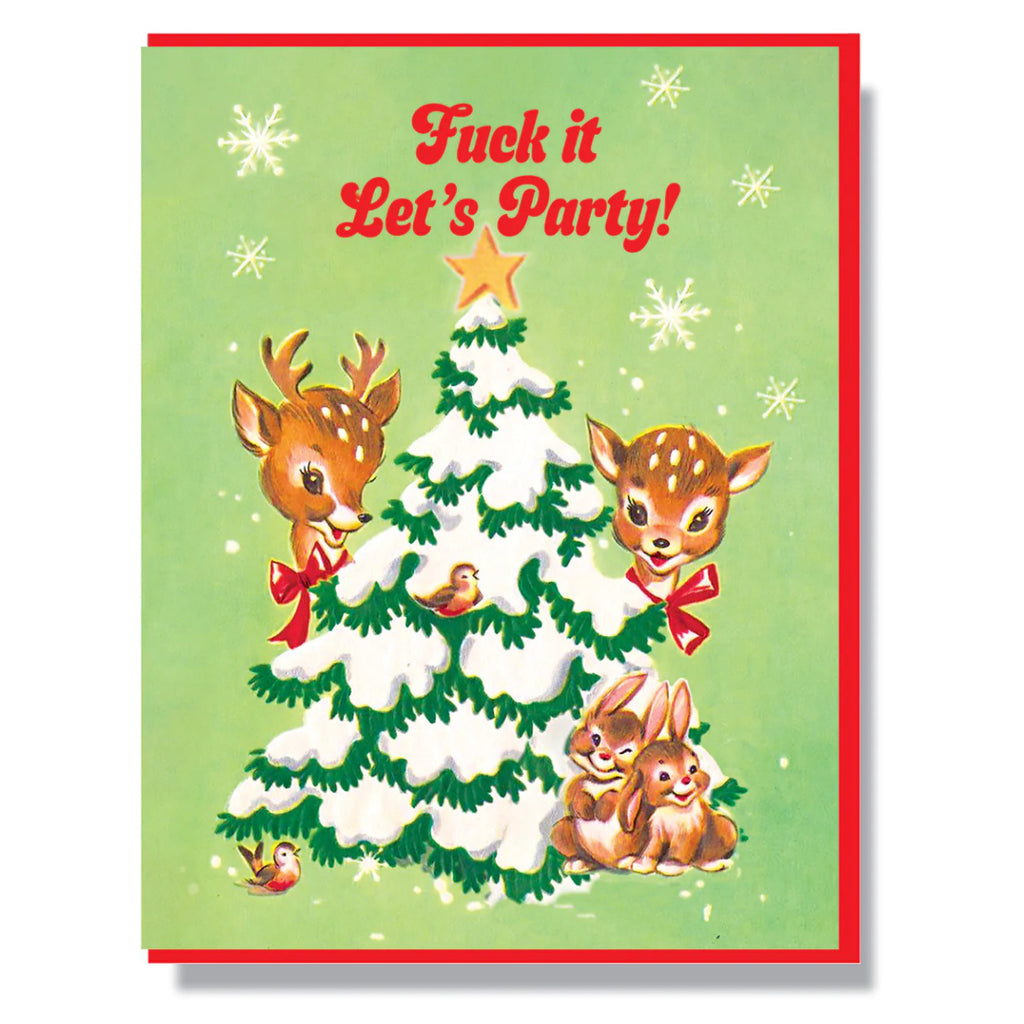 Fuck It Lets Party Holiday Card