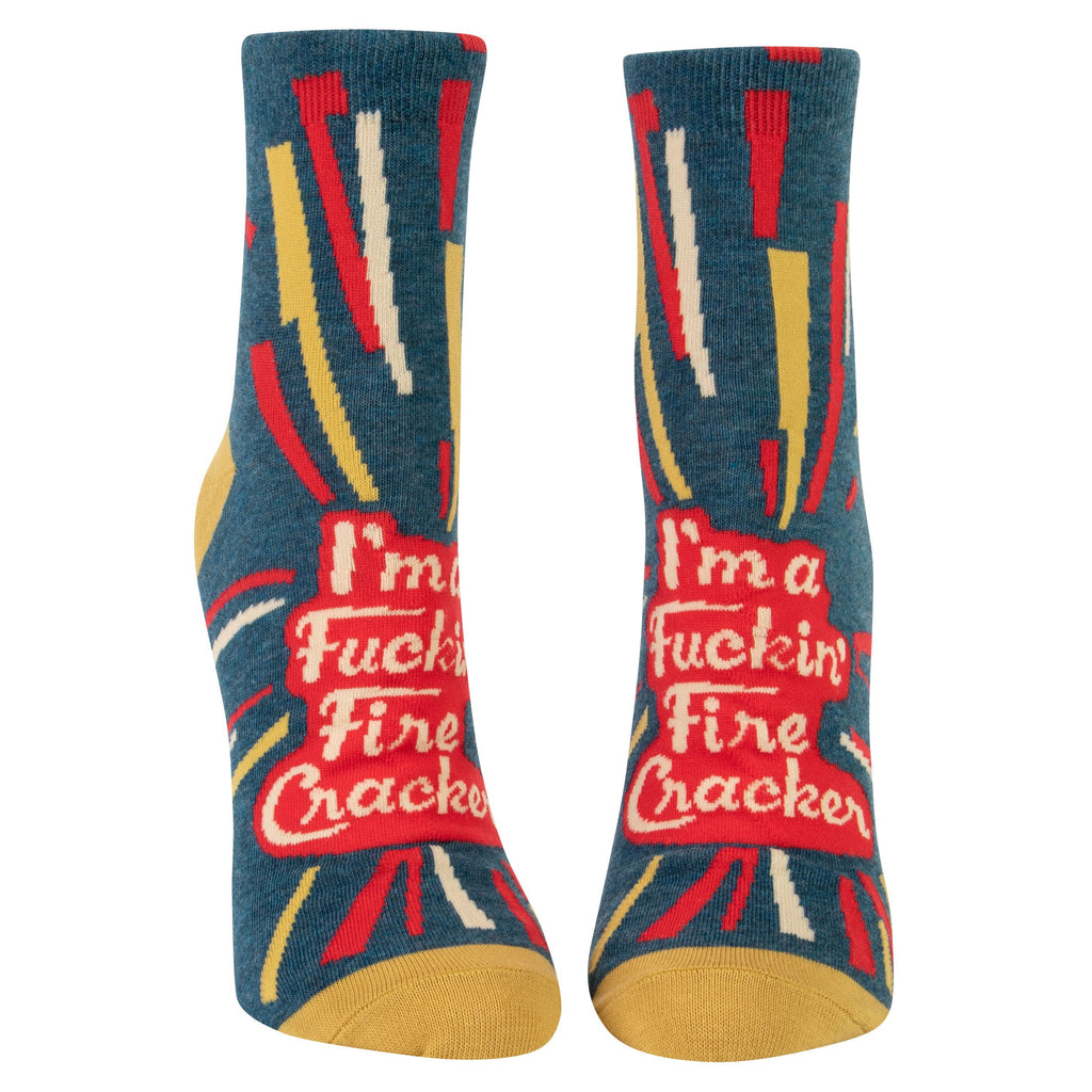 Fuckin Firecracker Ankle Socks