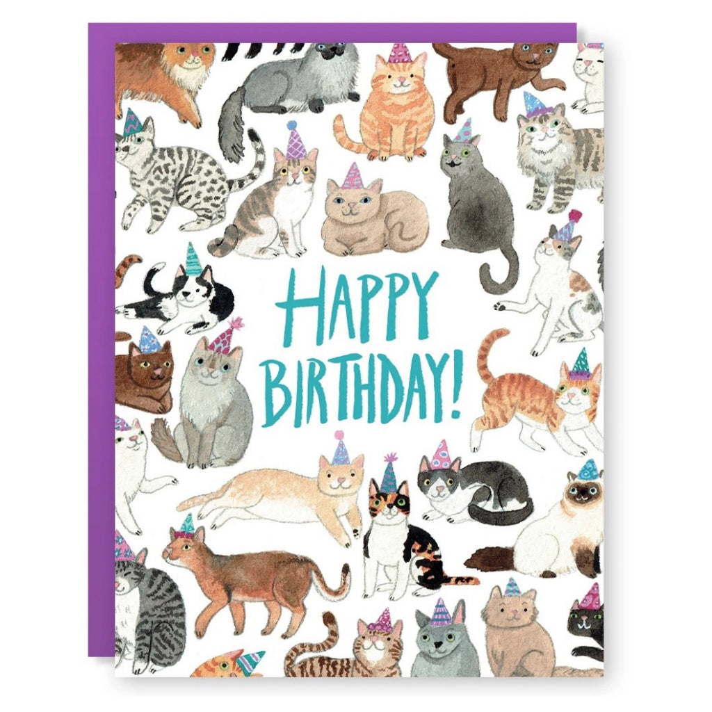 Full of Cats Birthday Card