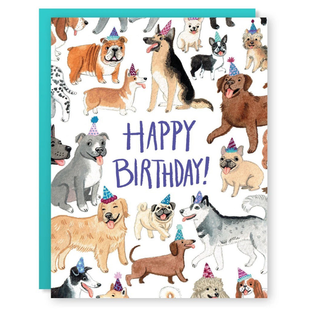Full of Dogs Birthday Card