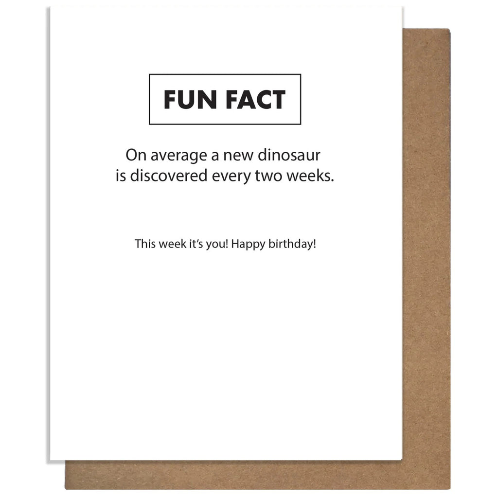 Fun Fact Birthday Card | Pretty Alright Goods – Outer Layer