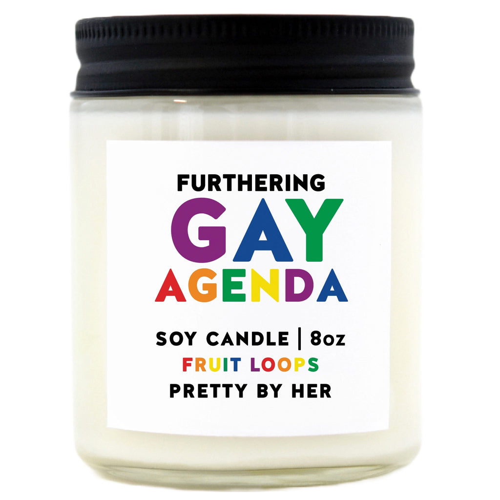 Furthering The Gay Agenda Soy Wax Candle.