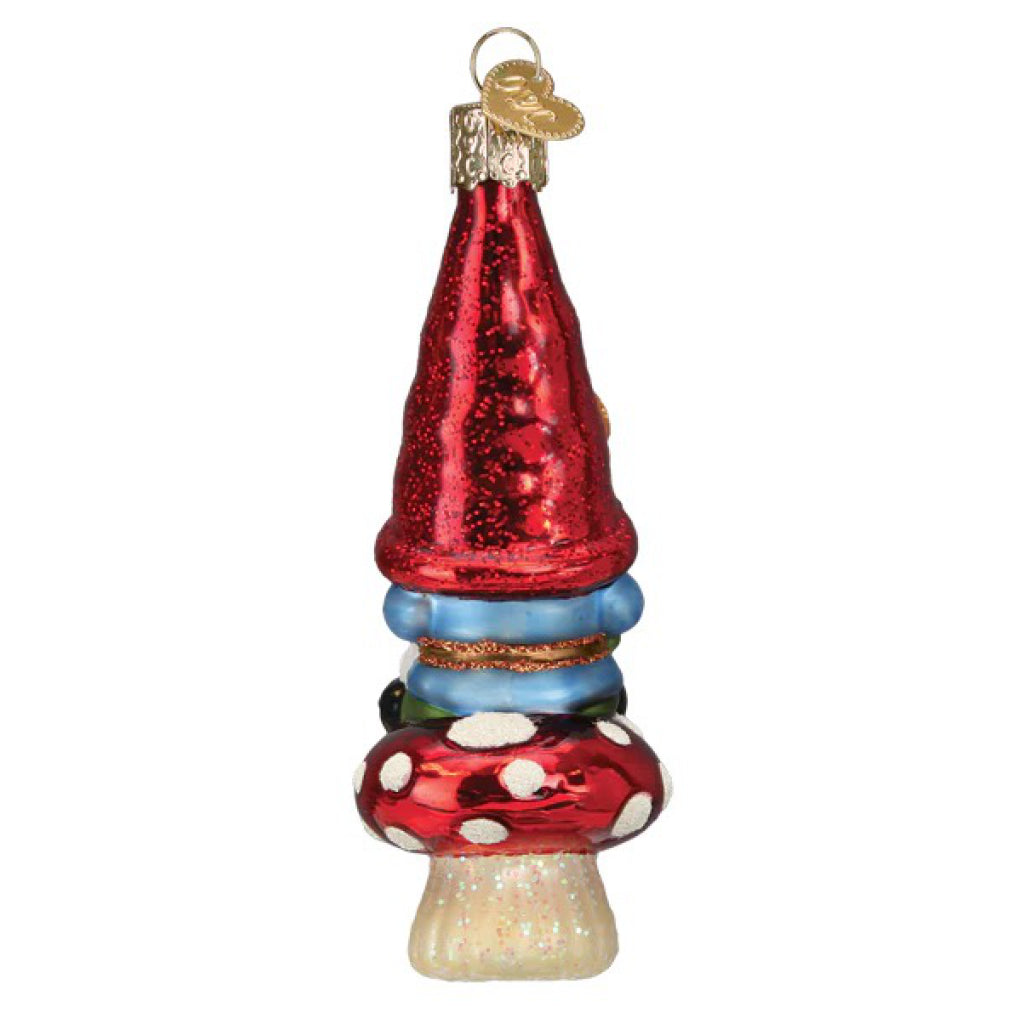 Garden Gnome Ornament Back