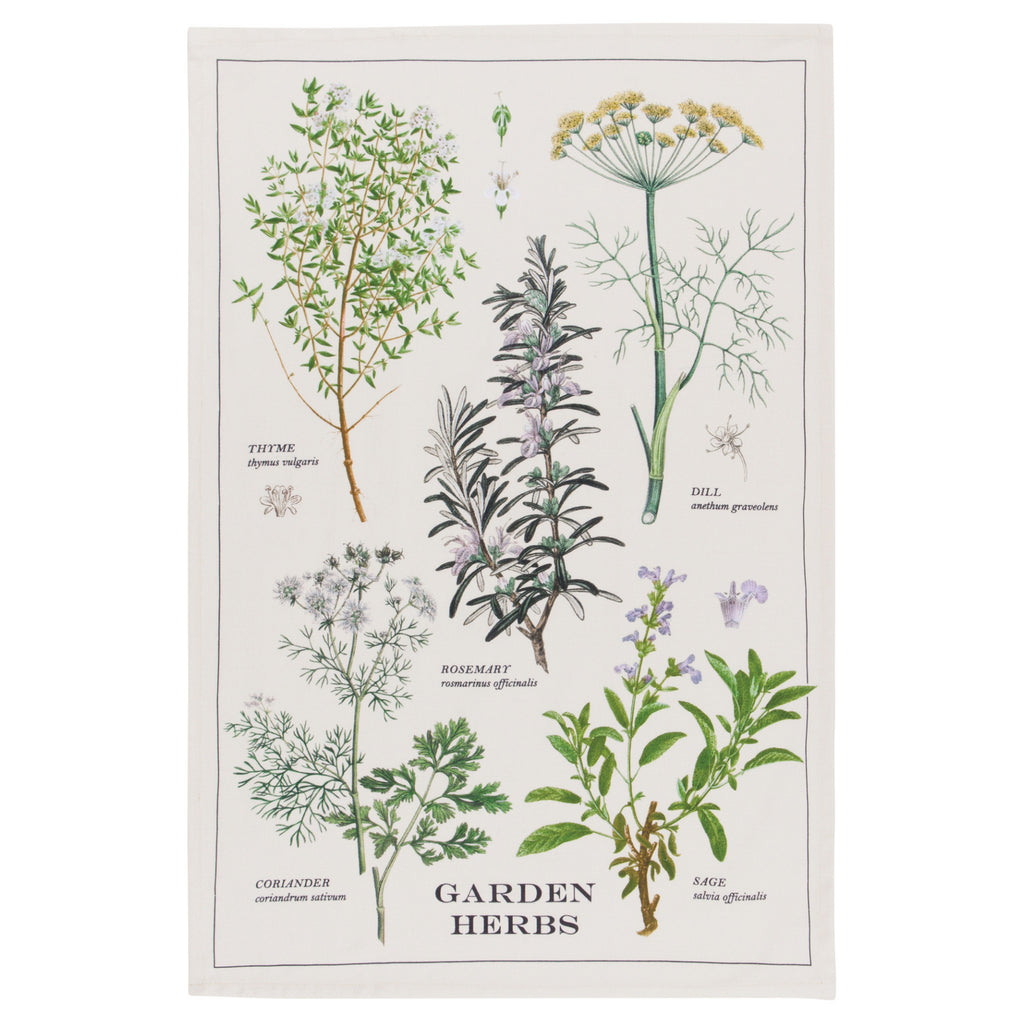 Garden Herb Tea Towel