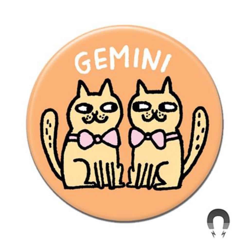Gemini Catstrology Round Magnet