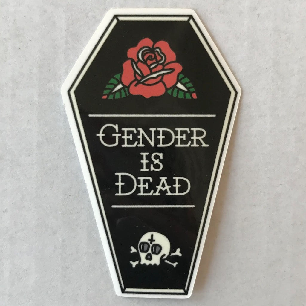 Gender Is Dead Coffin Enamel Pin