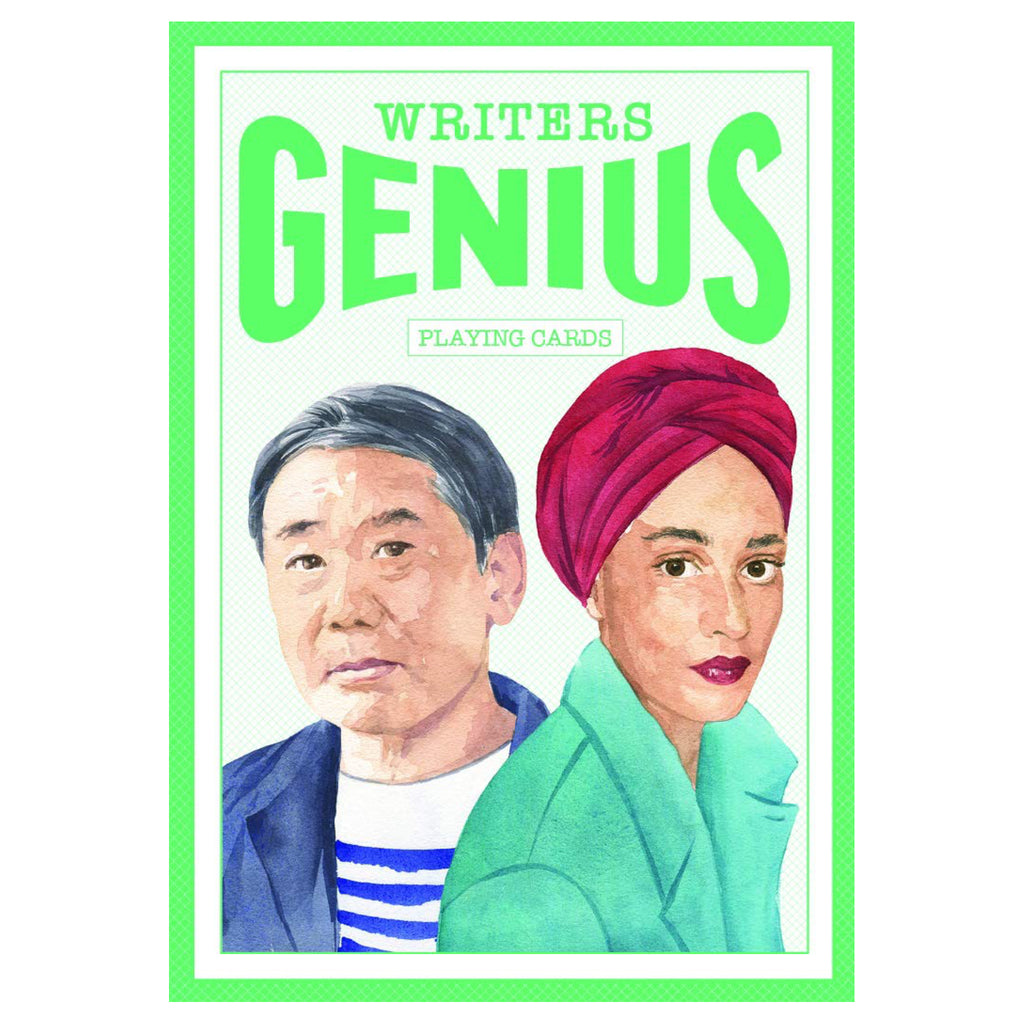 Genius Writers Playing Cards box.