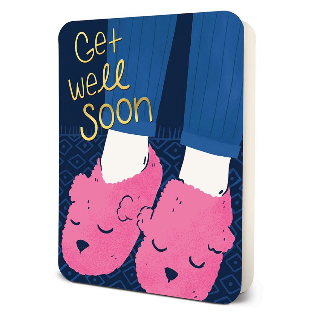 Get Well Soon Slippers Card