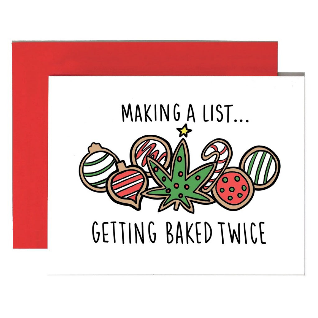 Getting Baked Twice Holiday Card