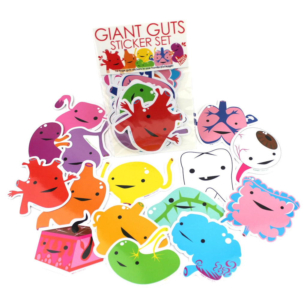 Giant Guts Stickers 15 Pack
