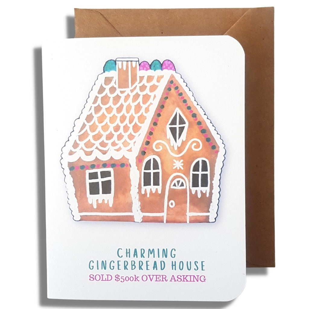 Gingerbread Real Estate Holiday Card
