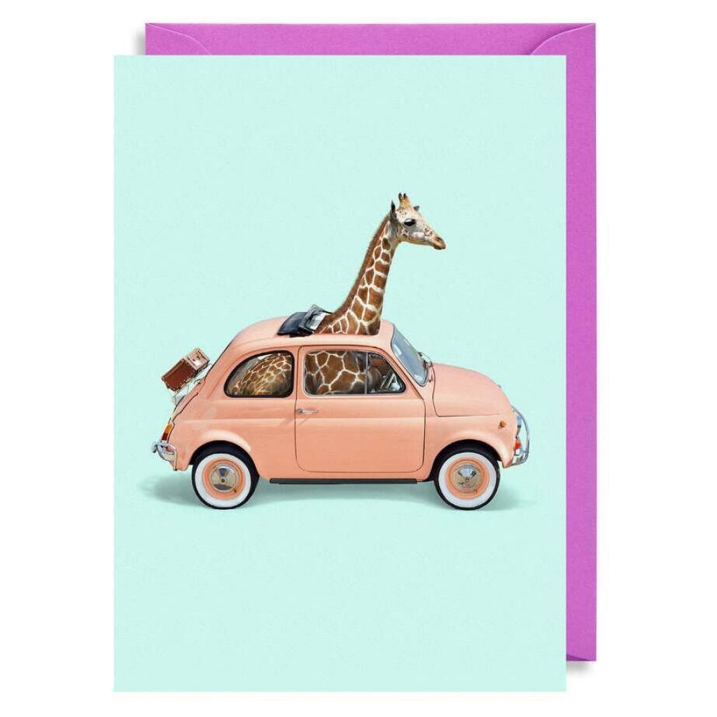 Giraffe Car Card.