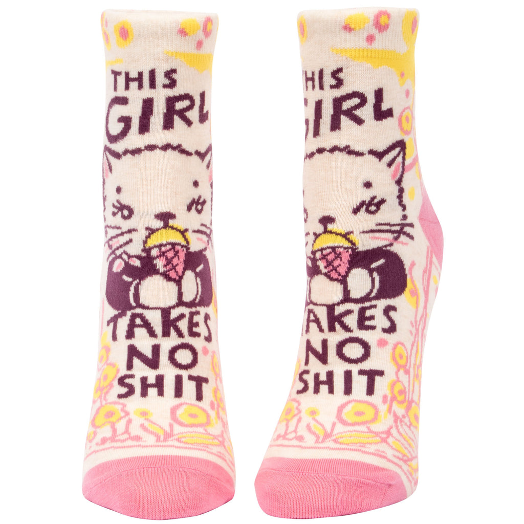 Girl Takes No Shit Ankle Socks.