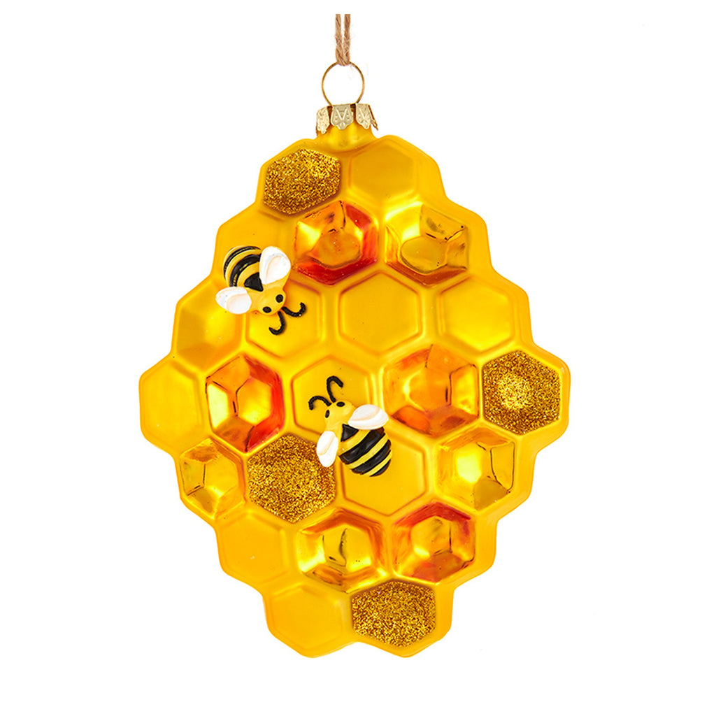 Glass Honeycomb Ornament.