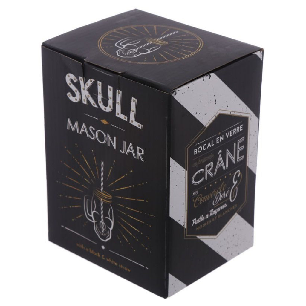 Glass Skull Jar box.