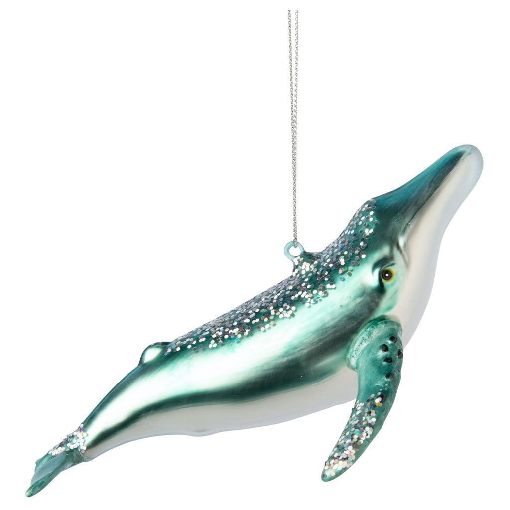Glass Sperm Whale Ornament