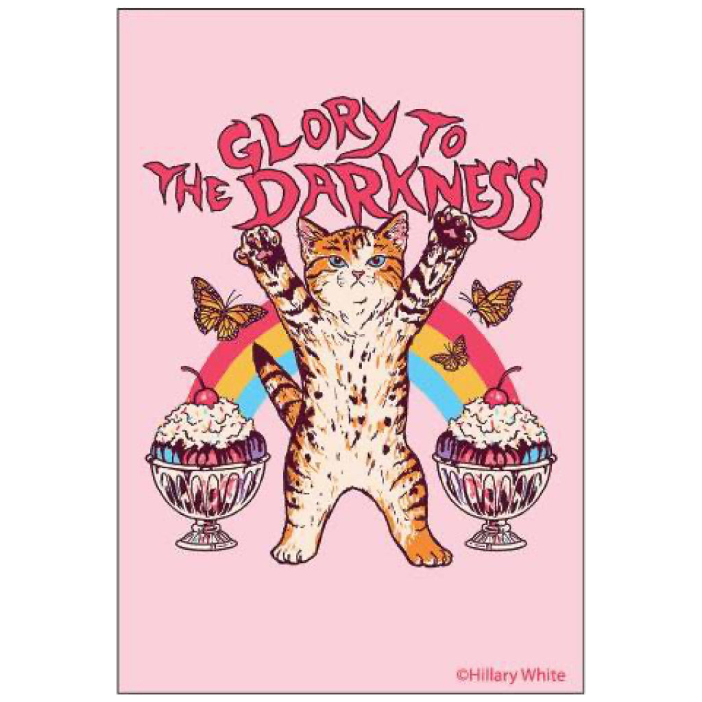 Glory To The Darkness Kitty Magnet.