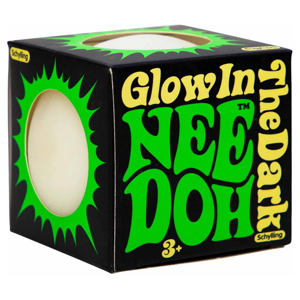 Glow in the Dark Nee Doh packaging.