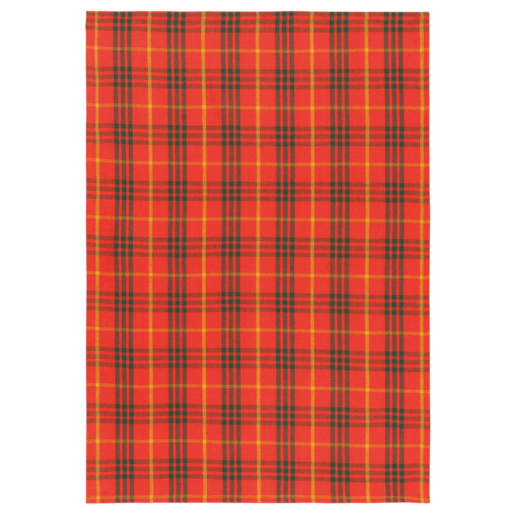 Gnome For The Holidays Dish Towel Plaid