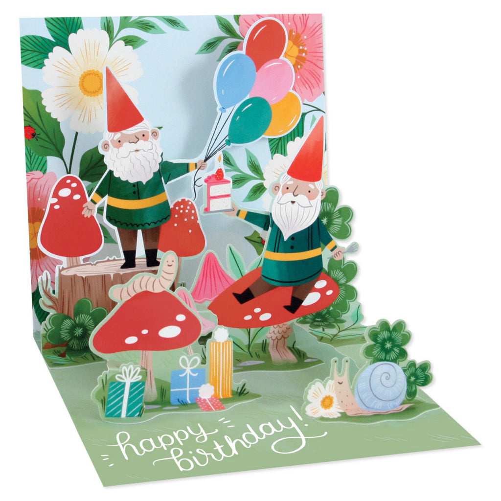 Gnomes Pop Up Birthday Card