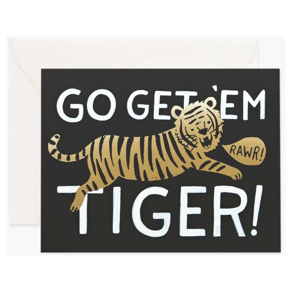 Go Get 'Em Tiger Card | Rifle Paper Co. – Outer Layer