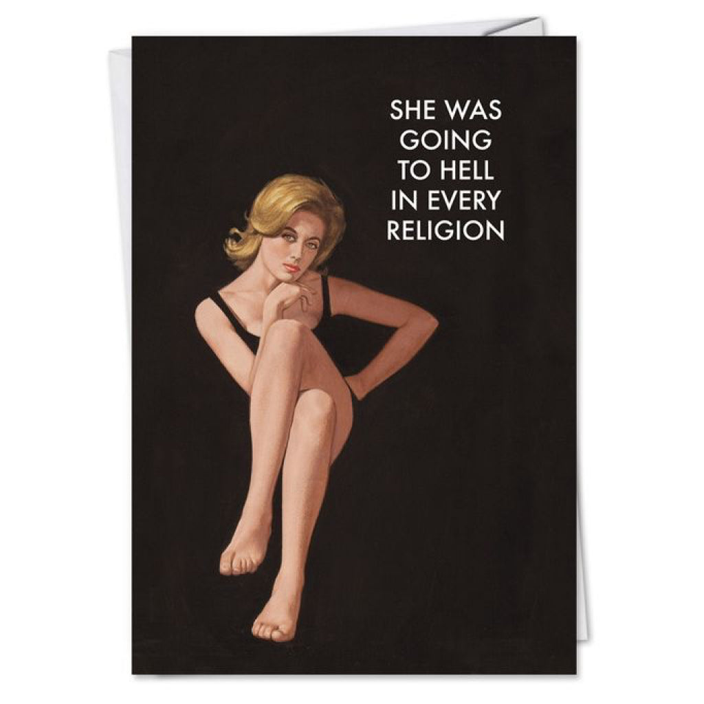 Going To Hell Birthday Card.