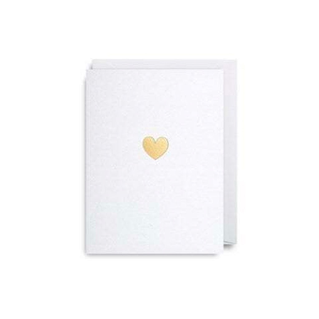 Gold Heart Mini Card.