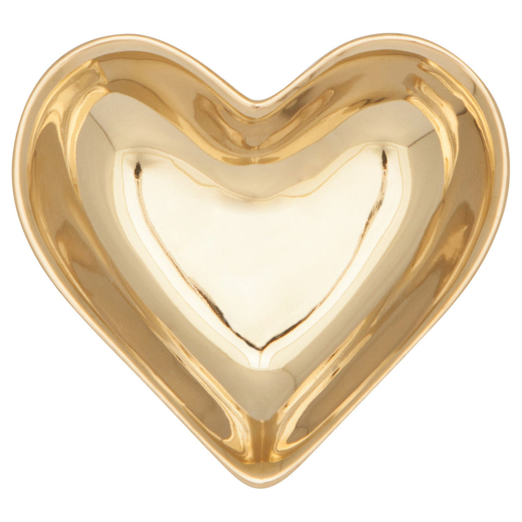Gold Heart Pinch Bowl