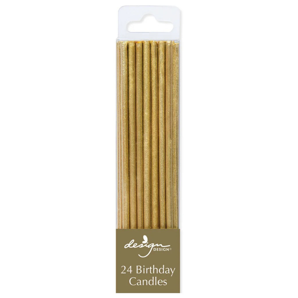 Gold Stick Birthday Candles.
